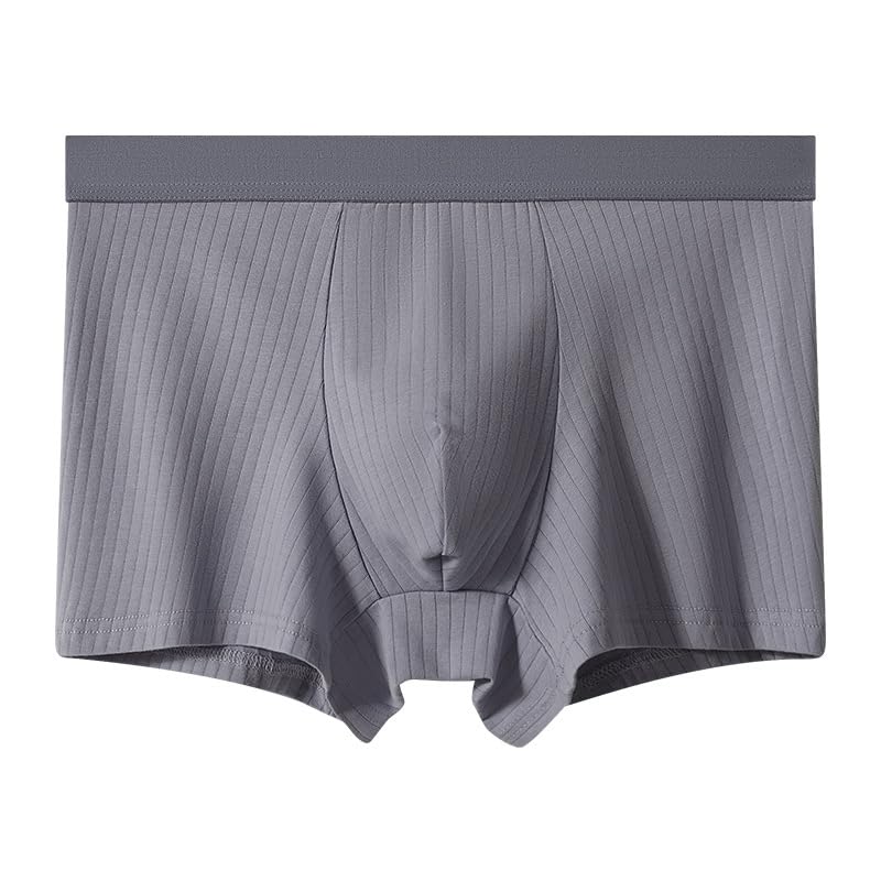 sachui Men’s Combed Cotton Boxer Shorts Solid Color Breathable Youth Underwear-picture-50