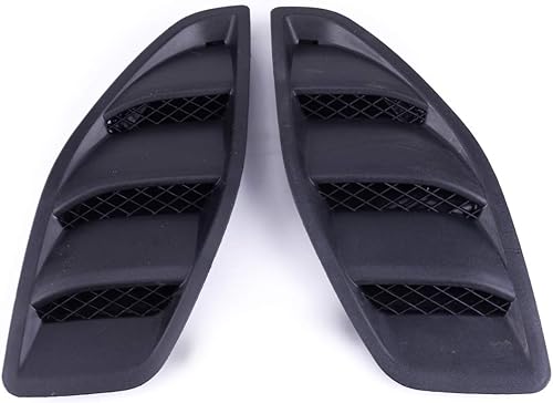 Miniatura 4 de beler 2 piezas izquierda y derecha del capó del motor, rejillas de ventilación de entrada de aire, bisel apto para Jeep JK Wrangler 2007-2017