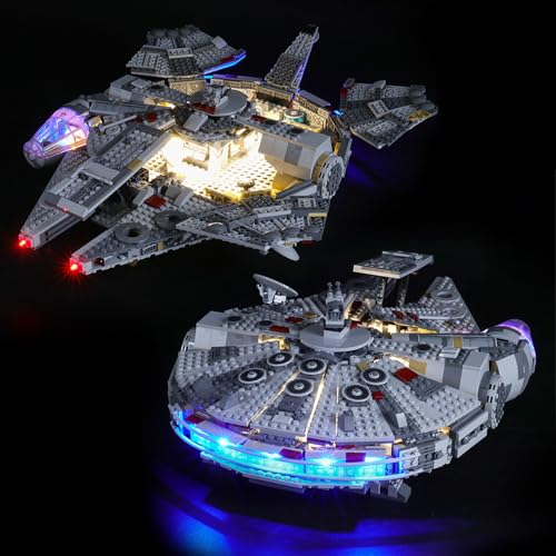 BRIKSMAX Light Kit for Lego-75257 Millennium Falcon - Led Lighting Compatible with Lego Star Wars Set - Not Include Lego Building Blocks