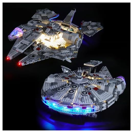BRIKSMAX Led Beleuchtungsset für Lego Star Wars Millennium Falcon,Kompatibel Mit Lego 75257 Bausteinen Modell - Ohne Lego Set…