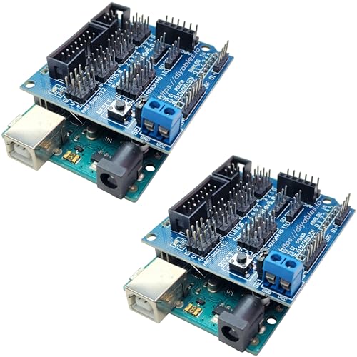 Arduino Uno R3 R4�p�Z���T�[�g���{�[�hV5.0�AVCC GND�V�O�i���|�[�g�t��2.54mm�C���^�[�t�F�[�X�V�[���h�A2��