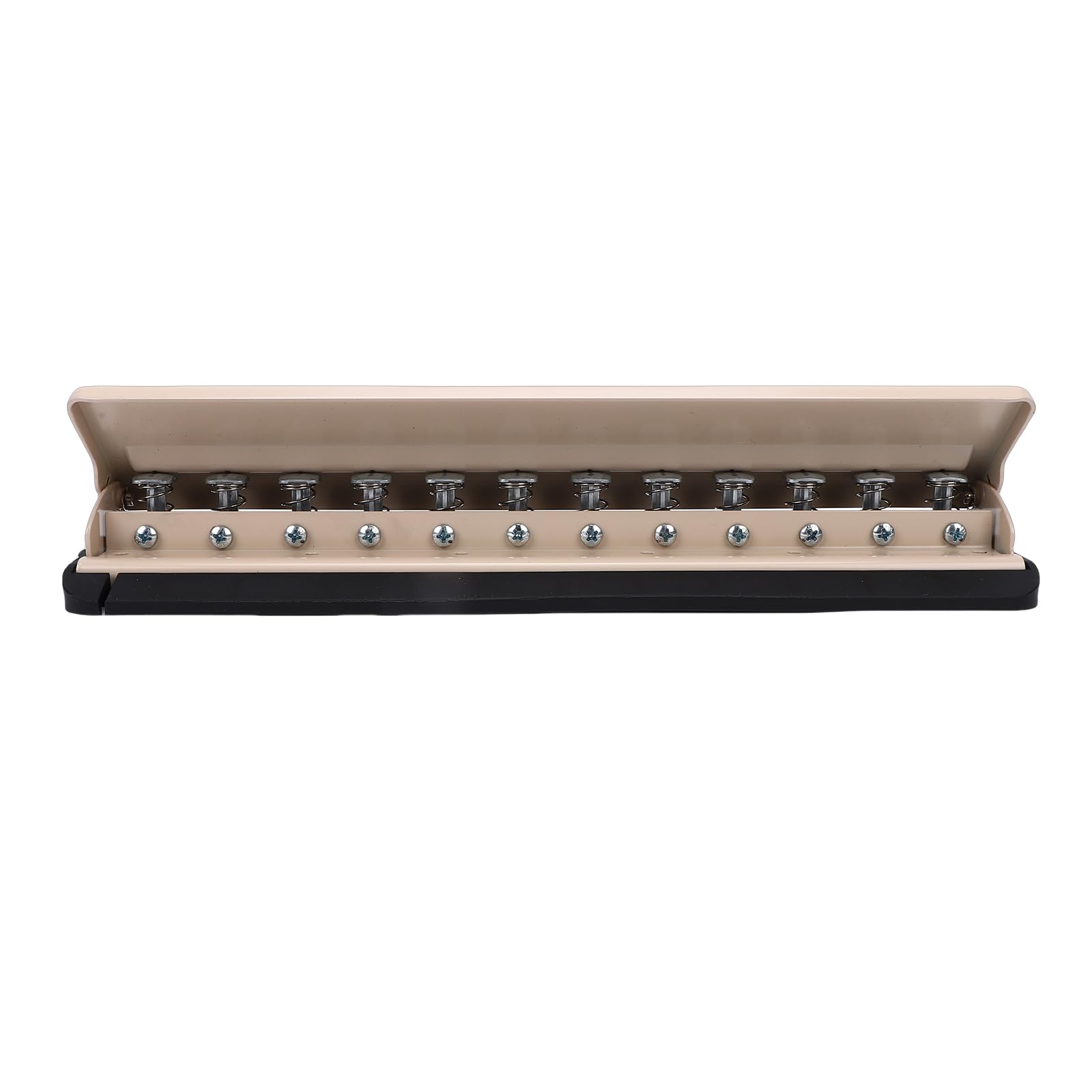 VBESTLIFE Discbound Perforatrice Pratica Perforatrice a 12 Fori a Fungo per gli Amanti della Cancelleria, Dell'organizzazione di Notebook Fai-da-te, in Plastica e Metallo