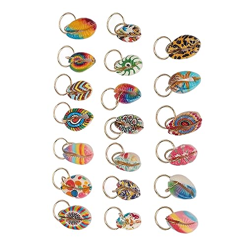20 piezas Aros para Dreadlocks con Diseño de Concha, Clips Exquisitos para Trenzas, Accesorios de Pelo para Hombres y Mujeres, Venta al por Mayor miniatura 5
