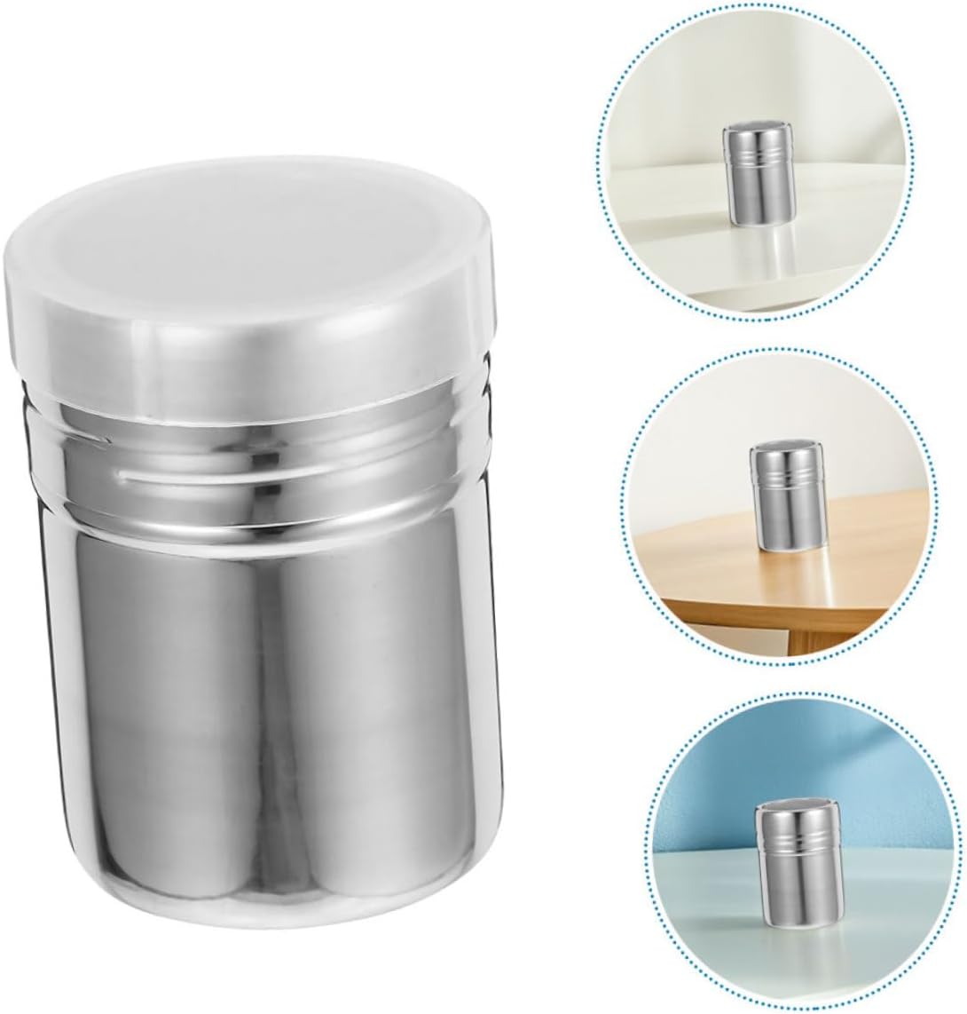 2 Pack Powder Sifter with Lid, Stainless Steel Fine Mesh Shaker
