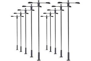 LQS11W 10 Pcs N Scale Street Lights