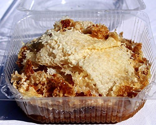 Natural raw honeycomb cappings directly from our beehives. Raw, 8 oz.