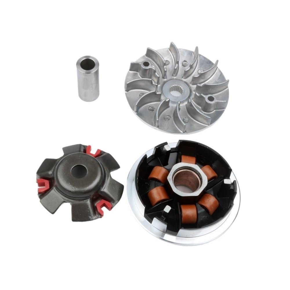 Kit variador de Scooter con Rodillo de Carreras de 18 x 14 mm, 12 g y polea Fija for KE-Way Arn 125 F-Act F-cus M-trix ZAH-ra 125cc 4T