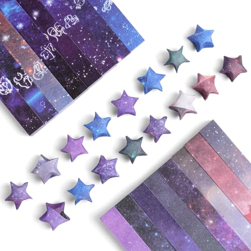 OFFCUP Origami Star Strips 1080pcs Gradient Paper Strips Lucky Star Origami Decorative Folding Paper Suitable for Party & Crafts Decoration
