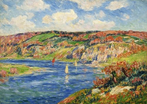 Toile murale abstraite Henry Moret Rivières de St Maurice pour habiller un grand mur