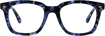 Peepers by PeeperSpecs Oprahs Favorite Womens Limelight Blue Light Blocking Reading Glasses - Navy Tortoise +1.50