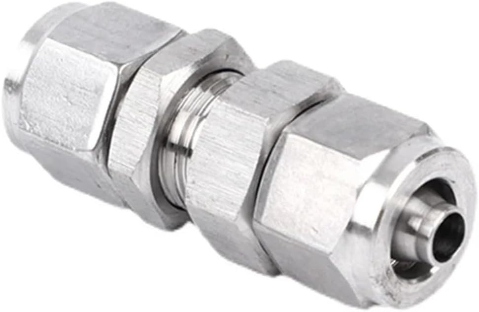 304 Stainless steel through board type Fitting OD 4/6/8/10/12/14/16mm Hose Equal diameter straight joint(14mm OD Tube)