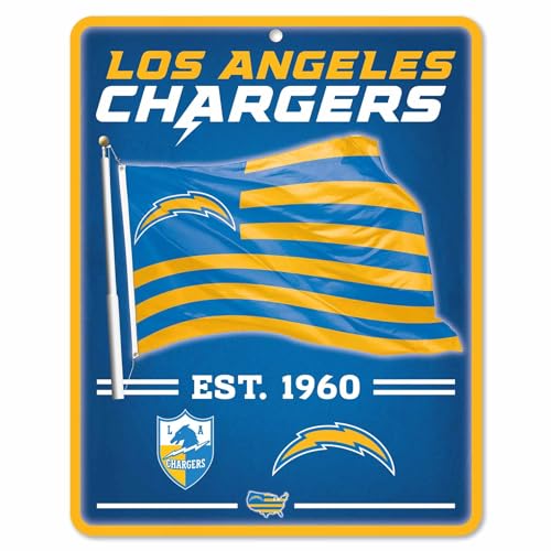 Cartel de bandera de Los Angeles Chargers para decorar tu zona de partidos en casa