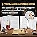 JiaoJiRen DND Dungeon Master Screen 3D Faux Leather,4 Panel Game Master with Pockets DM Screen for DM Game Accessories Gift,Dungeons and Dragon,Pathfinder,D&D