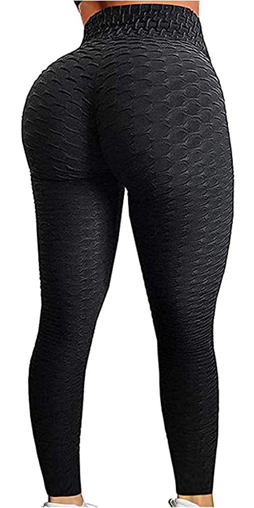 Lukitty Women's High Waist Yoga Pants Booty Leggings Workout Butt Lift Tights