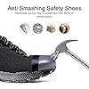 Hitmars Safety Shoes Mens Steel Toe Cap Trainers Womens Safety Trainer S1 S2 S3 Lightweight Work Boots Protective Industrial B-Black 9UK(EU44) (9880JSBK/44-Reu) #3