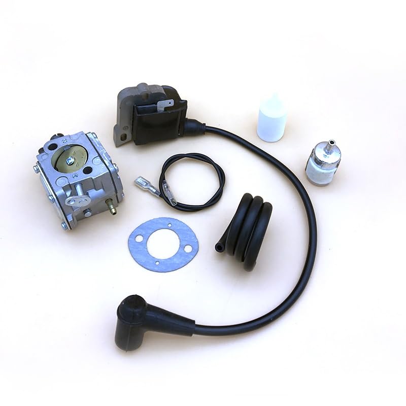 Piezas de Herramientas de jardinería Kit de línea de Filtro de Combustible de Bobina de Encendido de carburador HUNDURE for Piezas de Repuesto de Motosierra Husqvarna 268 272 272XP 61 266