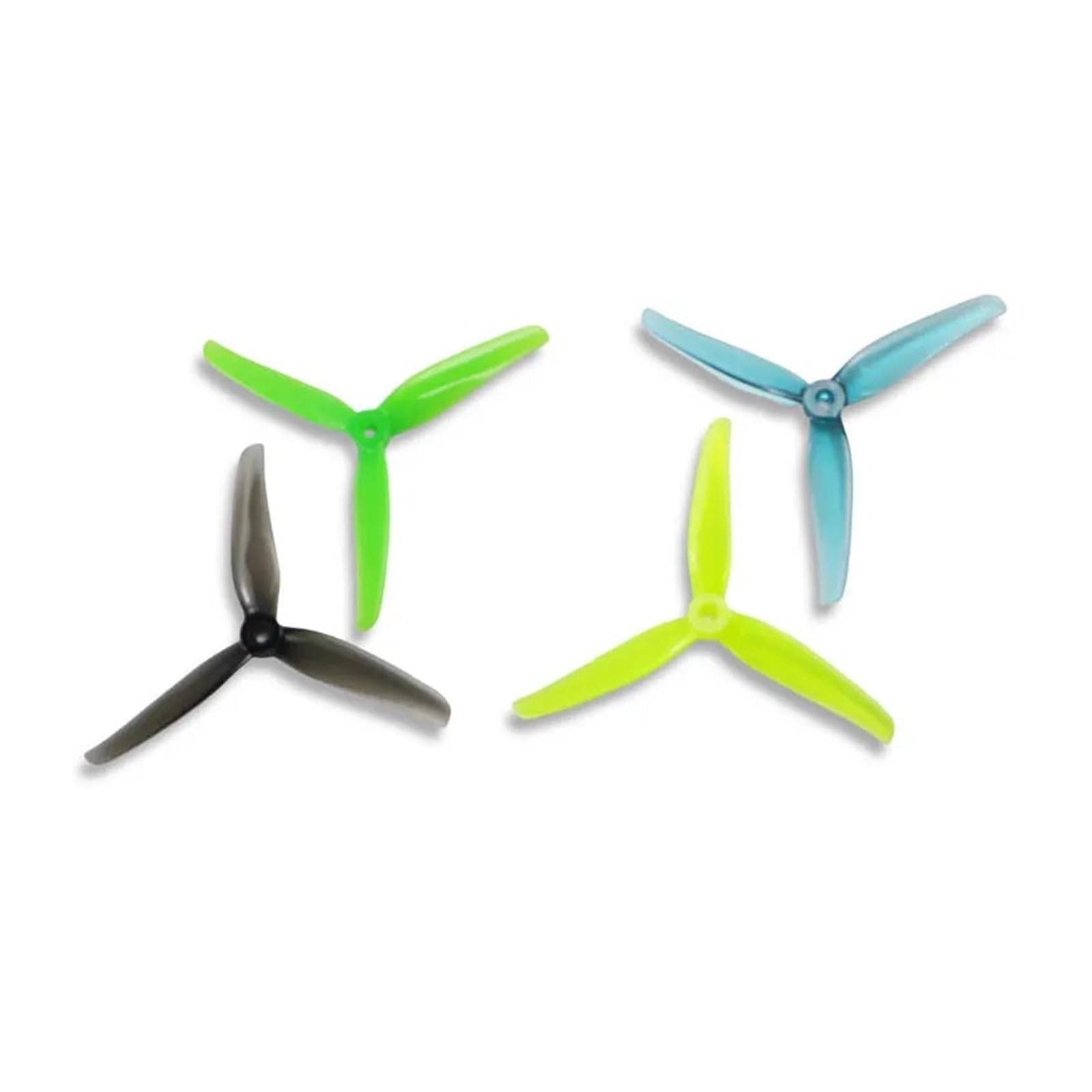 5140 Elica da corsa FPV Tri-Blade CW CCW 2/4 paia per drone da 12,7 cm (4 paia F5 giallo)