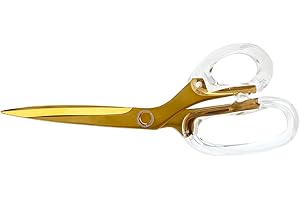 Acrylic & Stainless Steel 9" Scissors: The Desk's Golden Standard