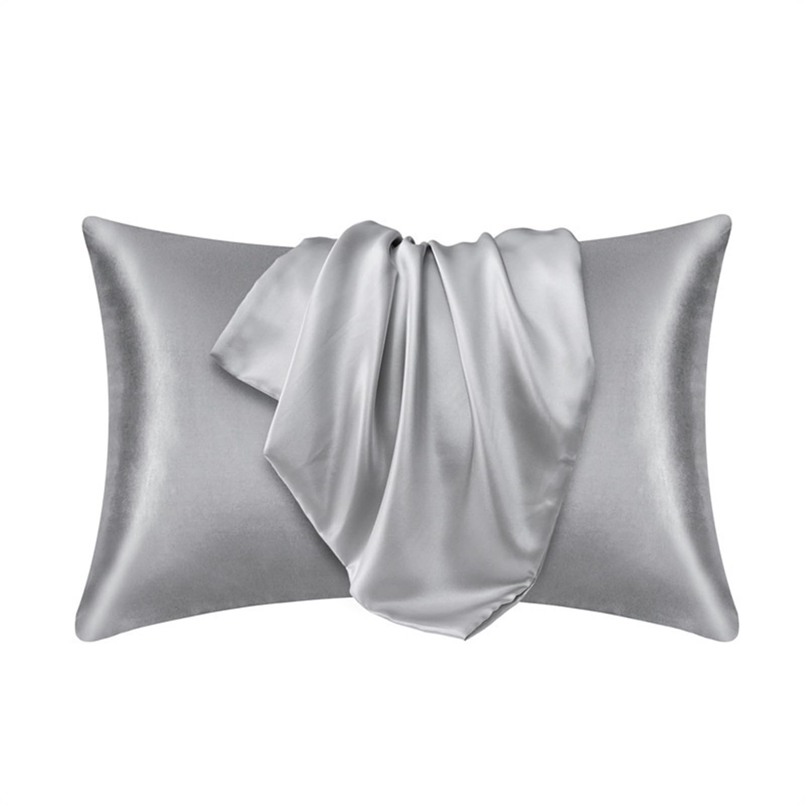 QTANZIQI Funda de Almohada de Seda Funda de Almohada de Seda Funda de Almohada de satén Sedoso Estuche de Belleza para el Cabello Estuche cómodo Decoración del hogar para Cabello y Piel (champán, 51