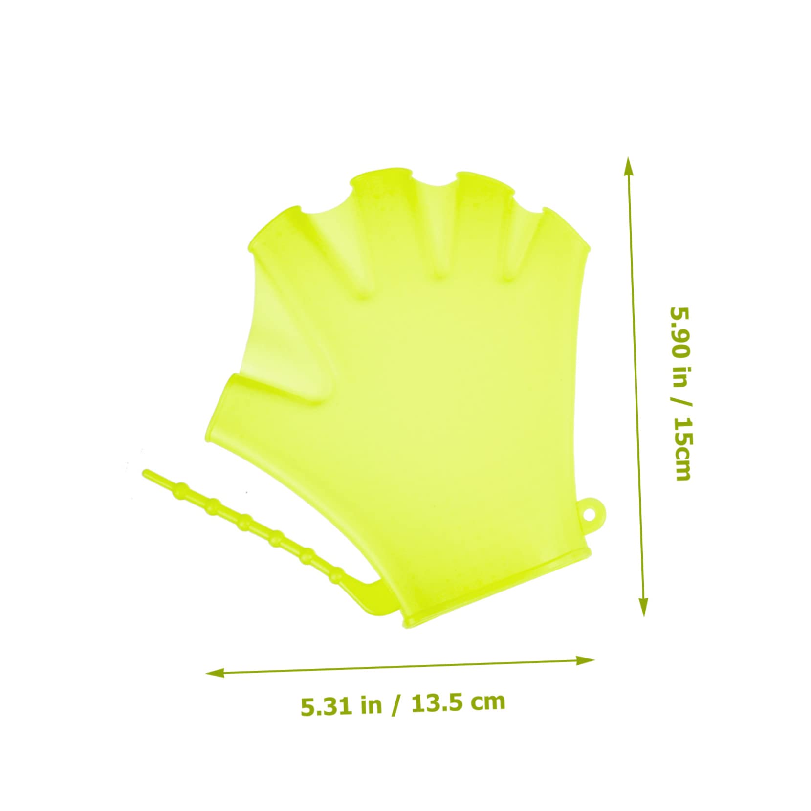 Anneome 2Pcs Swimming Pool Gloves for Webbed Diving Auxiliary Gloves Comfortable Swim Paddles for Boys for Water Activities and Fitness Classes Fluorescent