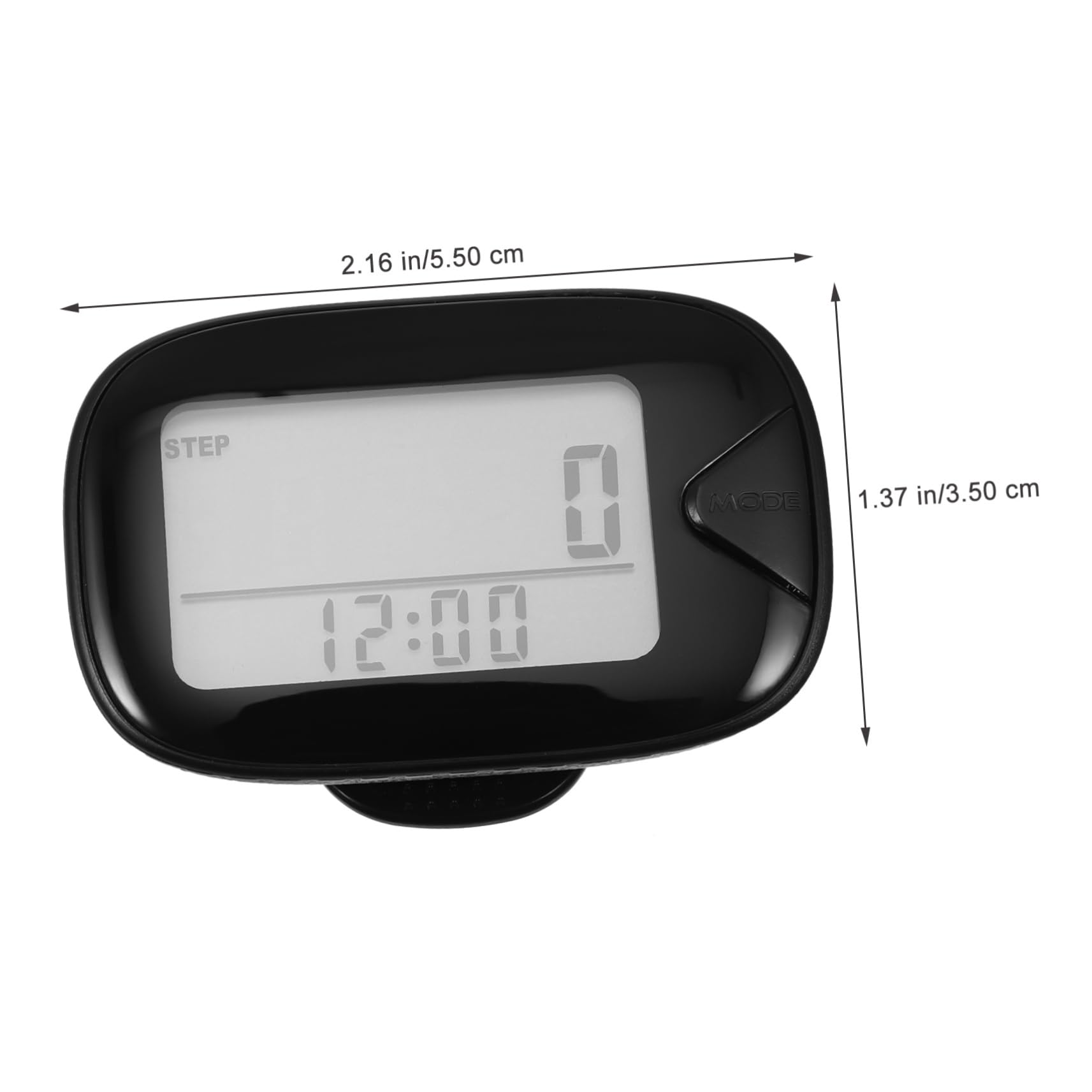 TOBBOMEY 1 Set Portable Exercise Pedometer with Clip Accurate Step Counter for Fitness Lightweight Walking Tracker with LCD Display for Running and Walking Activities
