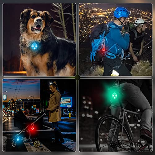 Aicharynic LED Blinklicht Schulranzen, 8 Stück LED Reflektoren Kinder Sicherheitslicht Reflektoren Schulranzen, wasserdichte Sicherheit Licht Reflektor Anhänger für Rucksack Joggen Wandern Laufen