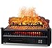 Eternal Flame Chimenea eléctrica calefacción de leña Inserto de Chimenea eléctrica Cuarzo de Madera Calentador de Ventilador de Cama de brasas Realista con Control Remoto infrarrojo Negro