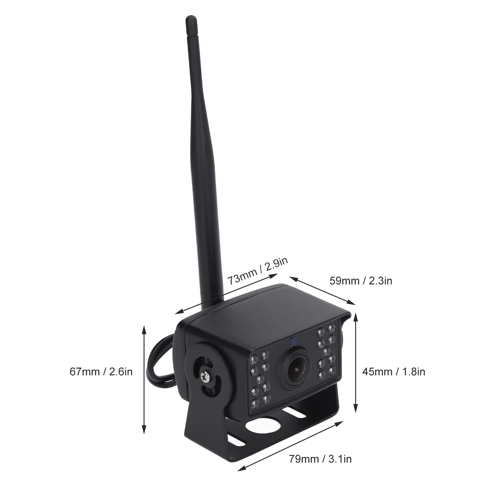 Tbest Telecamera di Retromarcia per Camion 1280x720P Wifi Ip67