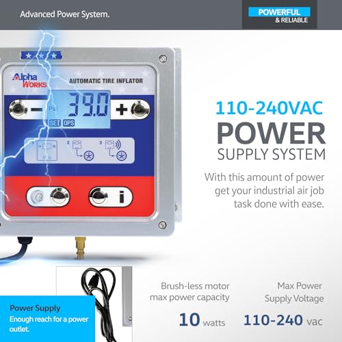 AlphaWorks Wall Mountable Tire Inflator