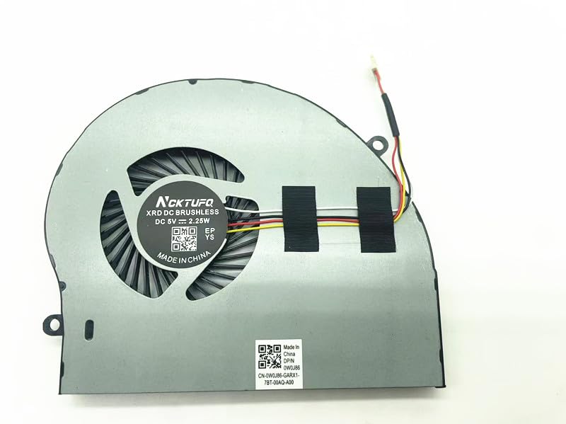 Laptop CPU+GPU Cooling Fan Replacement for Dell Alienwar-e 17 R4 R5 Series P31E ALW17C 0K2PKV 04RFW1 MG75090V1-C060-S9A MG75090V1-C070-S9A