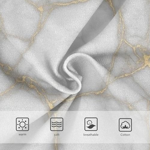 Girls Underwear Toddler 2t Cotton Cute Panties Girl Funny Briefs Girls Undies Grey Marble Gold Veins3