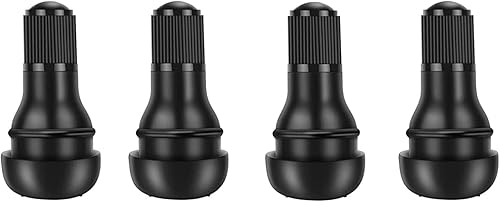 Miniatura 1 de TR412 - Vástago de válvula de neumático de goma a presión para orificios de llanta sin cámara de 0.453 pulgadas y 0.453 in en neumáticos estándar de