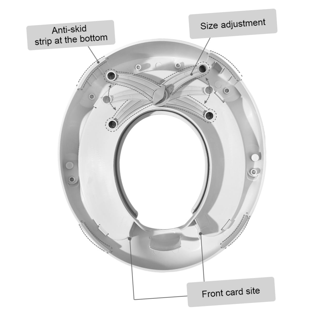 Toyvian 1pezzi Riduttore Per Wc Per Ragazzo Ragazza Piccoli Anello Per Wc Realizzato in Materiale Design e Colorato Maniglie Grandi e Facili Impugnare Cuscinetti Antiscivolo