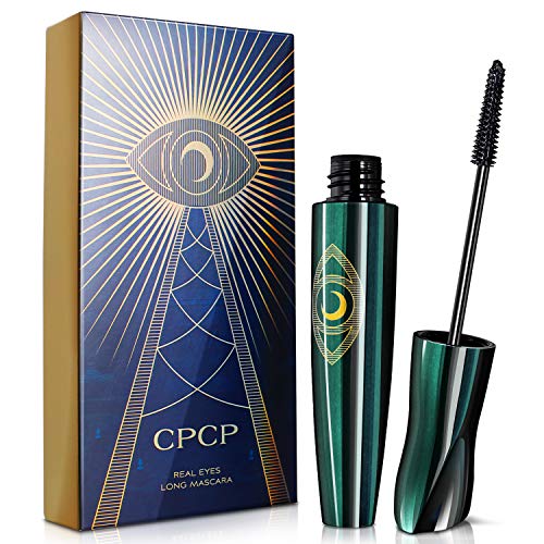 Natural Waterproof Lash Mascara Black, 4D Silk Fiber Eyelash Mascara Makeup, Lengthening and Thick, No Clumping, Smudge-proof, Long-Lasting Voluminous Eyelashes Dramatic Extension Makeup Kit Eye Lash