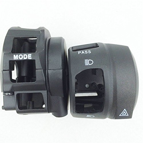 Xingmoto Black Aluminum Push Button Switch Housing Cover for Suzuki GSX 1300R Hayabusa (2008-2012), GSX-R 1000 (2007-2008), GSXR 600/750 (2008-2011), Manual Operation, 1 Set