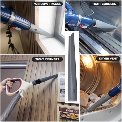 Image of For Shark Crevice Tool Attachment with Adapter Kit, Compatible with Shark Navigator NV350 NV351 NV360, Rotator NV500, Rocket HV300 HV301 - Vacuum Attachments & Accessories for Tight Spaces