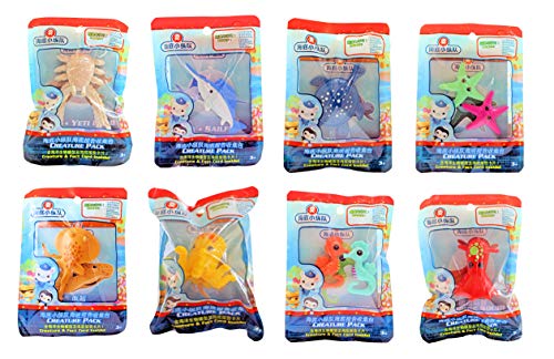 Octonauts Fisher Price Sea Creature Pack - Seahorse, Octopus, Turtle, Torpedo Ray, Yet Crab, Sailfish, Squid & Starfish - Set of 8