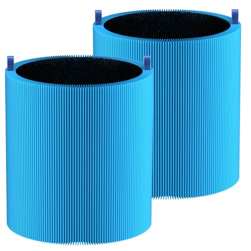 Image of 2 Pack 311i Max A11ergenBlock Replacement Filter Compatible with Blueair Blue Pure 311i Max Air Purifiers, HEPA and Activated Carbon Filter, Blue Pure F3MAX