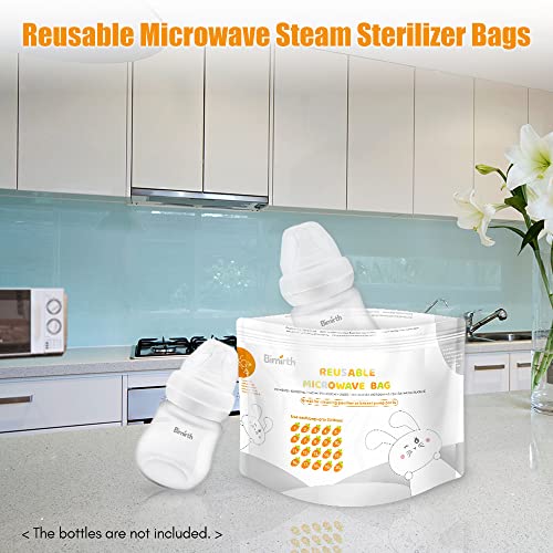 Henniu S5005 Sacos de esterilizador de microondas reutilizáveis Sacos de vapor para mamadeiras Bomba