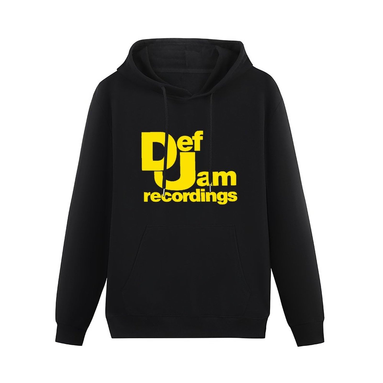BASLIL TOAST brunch Men Long Sleeve Printed Hoodies Def Jam Recordings Logo Hoody Sweatershirt Black 3XL