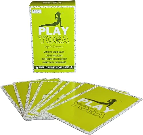 PLAY YOGA , Juego de cartas único, 108 cartas, cubierta con laminación