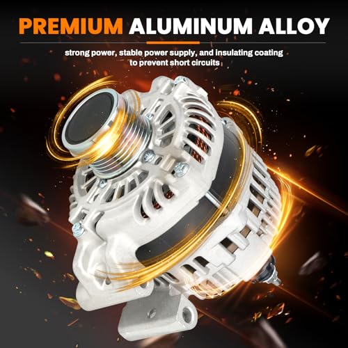 Image of 56029624AA Alternator 160A 12V fit for 2015-2017 Chrysler 200,2015-2022 Ram ProMaster 2.4L 2014-2022 Jeep Cherokee Compass Renegade,Replaces 56029624AB 11554 A002TX3581ZC