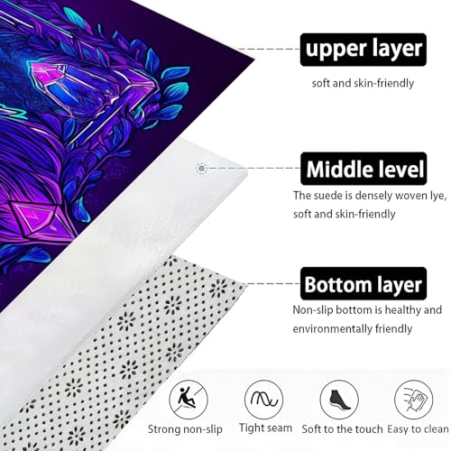 Paillasson extérieur 60x90cm imperméable lavable et antidérapant cerf