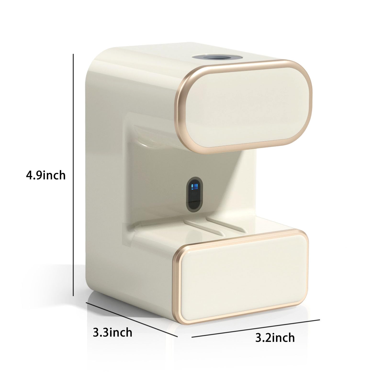 Dispensador automático de pasta de dientes, dispensador inteligente de pasta de dientes montado en la pared con 3 ranuras para pasta de dientes, soporte para cepillo de dientes eléctrico, exprimidor