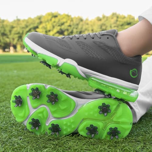 Image of THESTRON New Men Golf Shoes 8 Spikes Professional Outdoor Golf Sport Sneaker for Men