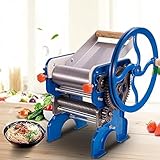 Pasta Maker Machine, Multi-functional Manual Noodles Dumpling Dough Skin Maker, Hand Crank Noodle Making Cutter Machine Homemade Commercial Spaghetti Fettuccini Lasagna