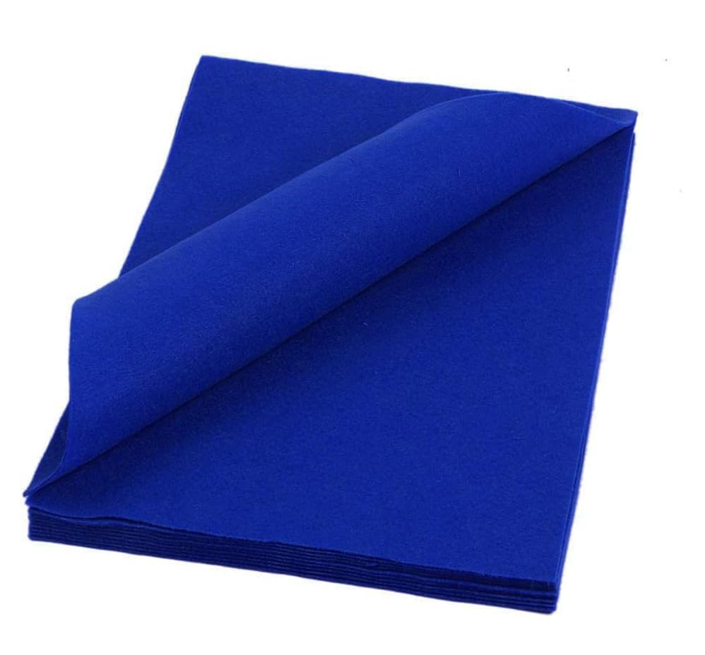 Feutrine douce bleu roi YYCRAFT | Lot de 24 feuilles 22,9x30,5 cm pour loisirs créatifs