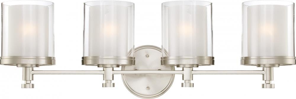 Nuvo 60/4641 Decker Brushed Nickel One Light Vanity