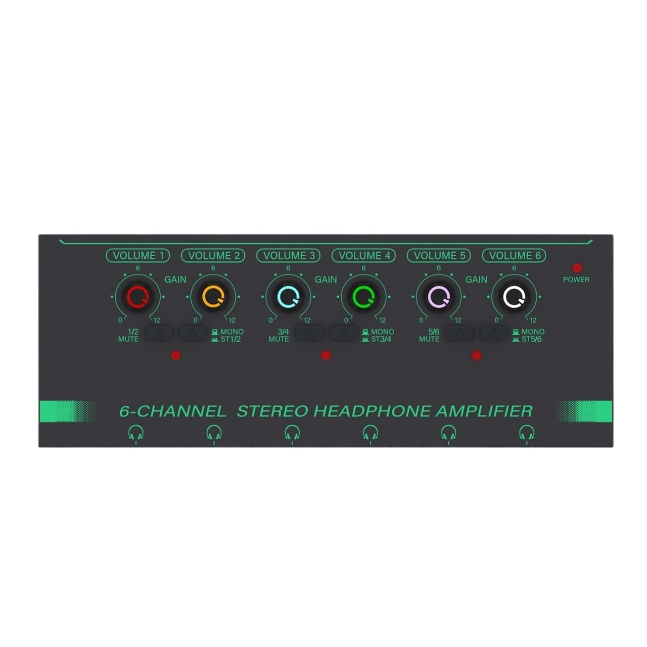 Mikser dźwięku, GAX-PX600 Nowy 6-kanałowy wzmacniacz liniowy o bardzo niskim poziomie szumów Minimikser stereofoniczny Audio zasilany przez USB(Green)