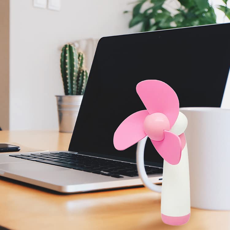 PUSOKEI Mini Ventola Portatile A Batterie AA, Con Pale In Schiuma Morbida, Testa Regolabile, Leggera E Sicura Per Bambini, Per Casa, Ufficio, Escursioni